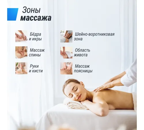 Массажная подушка UNIX Med Relax Pillow Blue