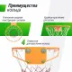 Баскетбольное кольцо UNIX Line R45 без сетки
