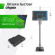 Баскетбольная стойка UNIX Line B-Stand-PE 44"x28" R45 H260-305 см