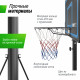 Баскетбольная стойка UNIX Line B-Stand-PE 44"x28" R45 H260-305 см