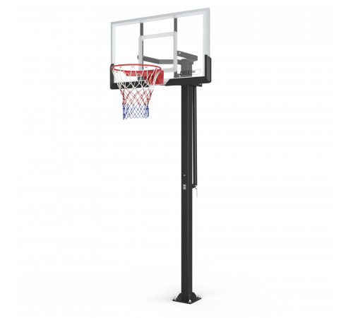 Баскетбольная стойка стационарная UNIX Line B-Stand-TG 54"x32" R45 H230-305 см