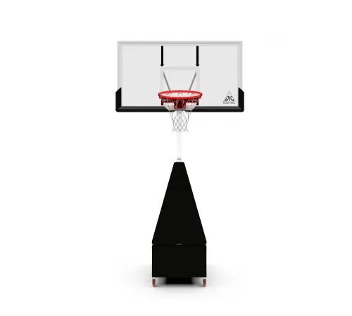 Баскетбольная мобильная стойка DFC STAND56SG 143x80CM поликарбонат (3кор)