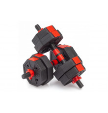 Гантели гексагональные разборные с грифом, 10 кг. (2 шт. х 5 кг.) VictoryFit VF-DН100