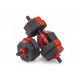 Гантели гексагональные разборные с грифом, 10 кг. (2 шт. х 5 кг.) VictoryFit VF-DН100