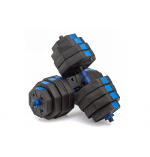 Гантели гексагональные разборные с грифом, 40 кг. (2 шт. х 20 кг.) VictoryFit VF-DН400