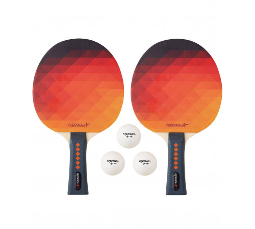 Набор для настольного тенниса Hobby Colour Burst, 2 ракетки, 3 мяча