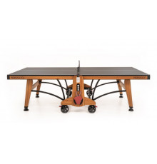 Теннисный стол складной для помещений "RASSON PREMIUM T03 Indoor" (274 х 152,5 х 76 см, натуральная вишня) с сеткой
