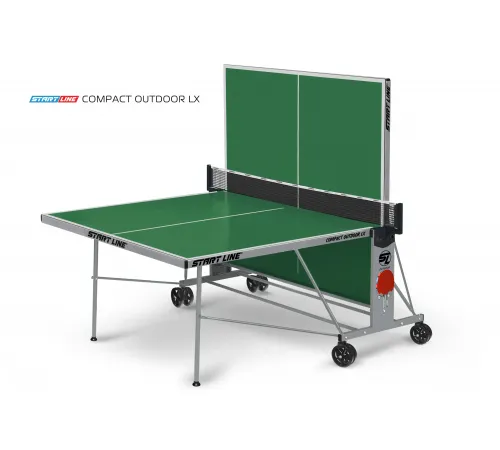 Стол теннисный Compact-2 LX Всепогодный Зелёный NEW